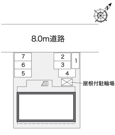 ★手数料０円★一宮市新生４丁目 月極駐車場